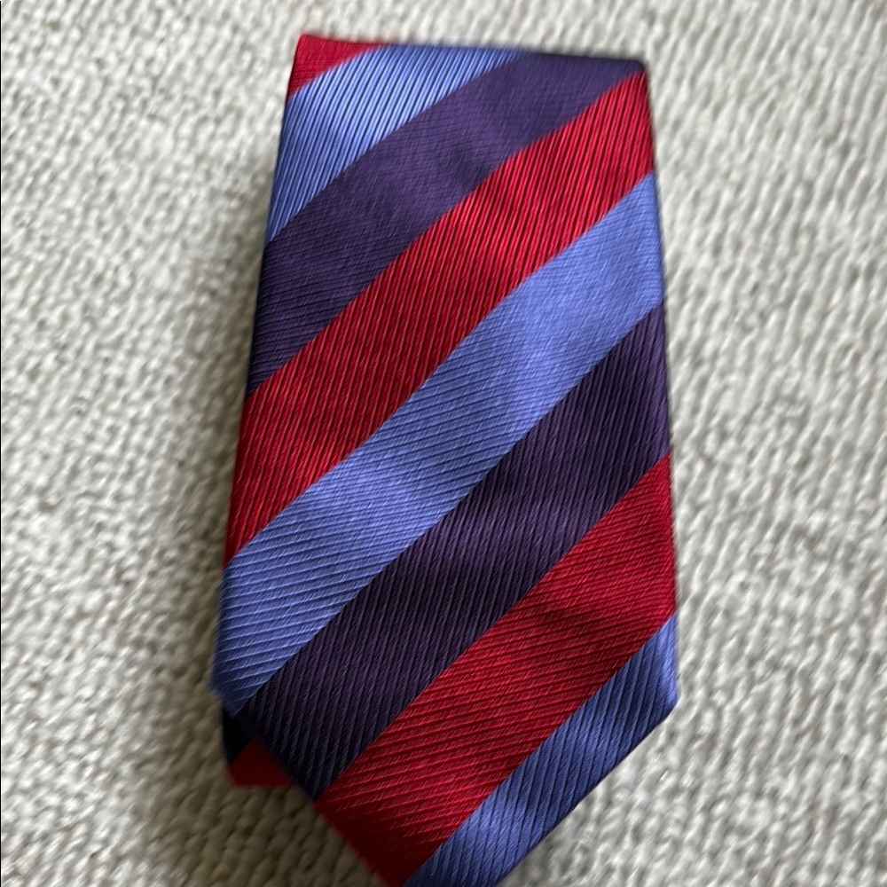 Striped Red and Blue Men's Tie